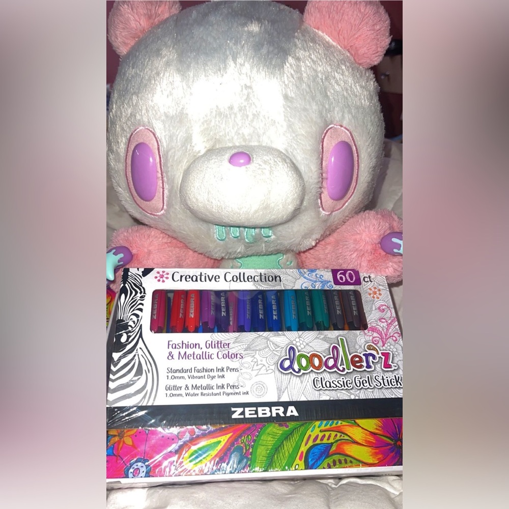 Zebra gel glitter/metallic pen 60pc pack💕🦋
